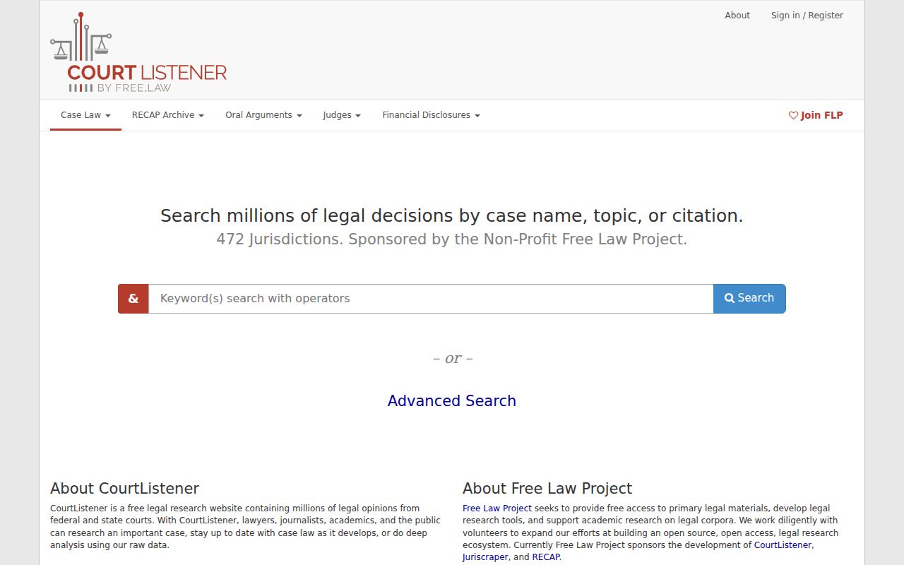 Ripley County case search CourtListener federal docket search
