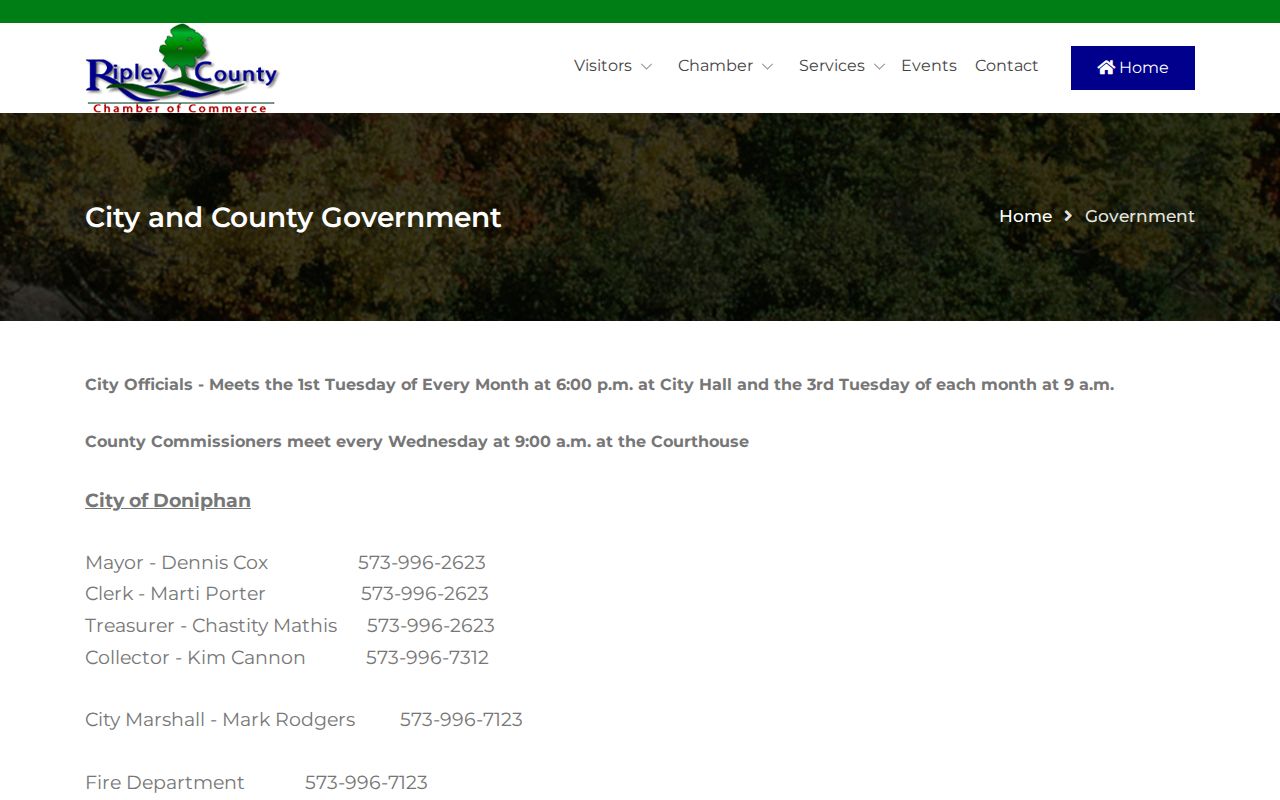 Naylor court docket Ripley County government directory
